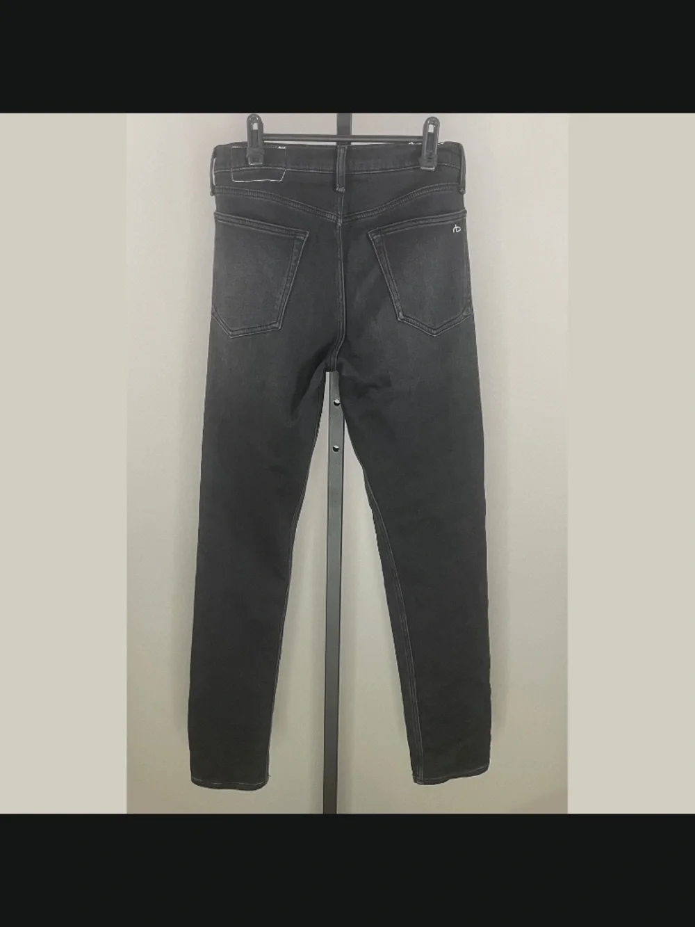 Rag & Bone Jeans Mens 29 black denim fit 2 straight leg designer casual